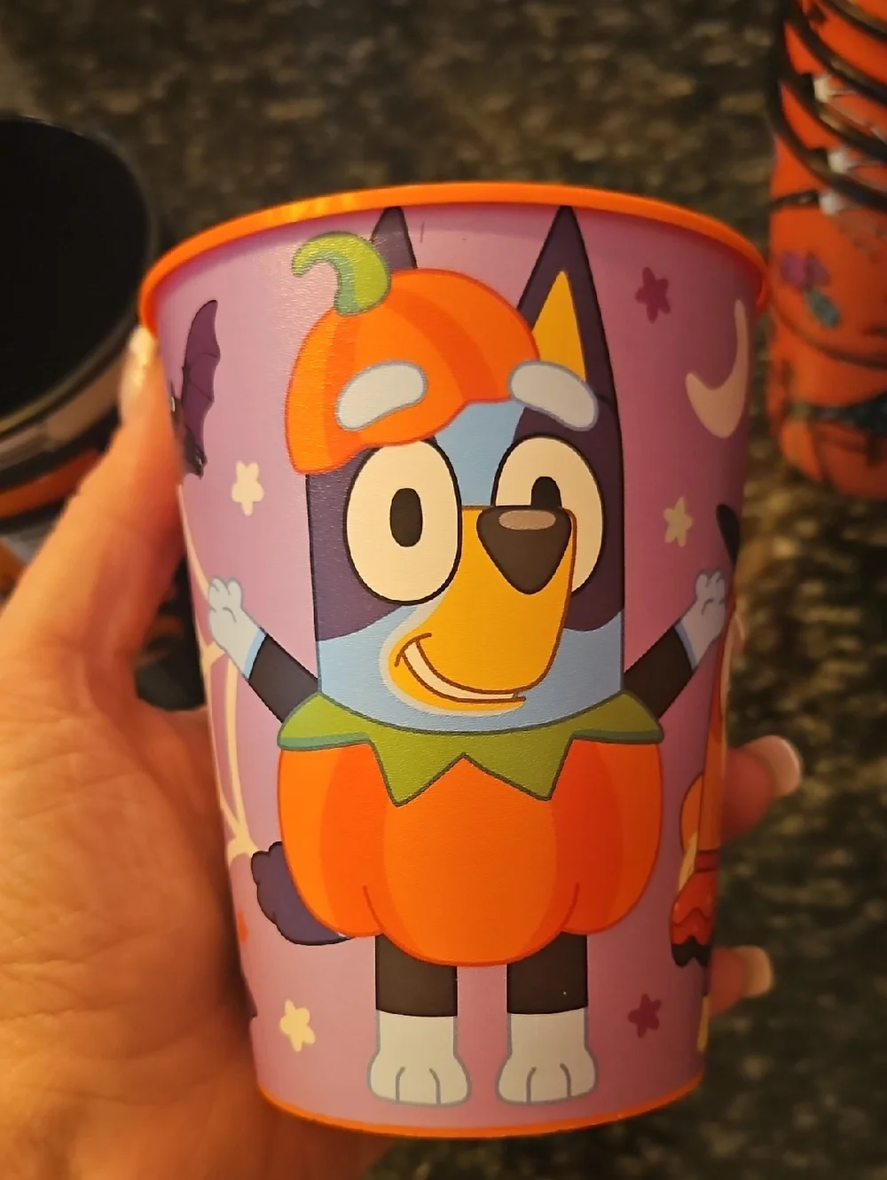 Disney Halloween Kids Plastic Cups - Pink, Black, Orange, Purple Set Of 15